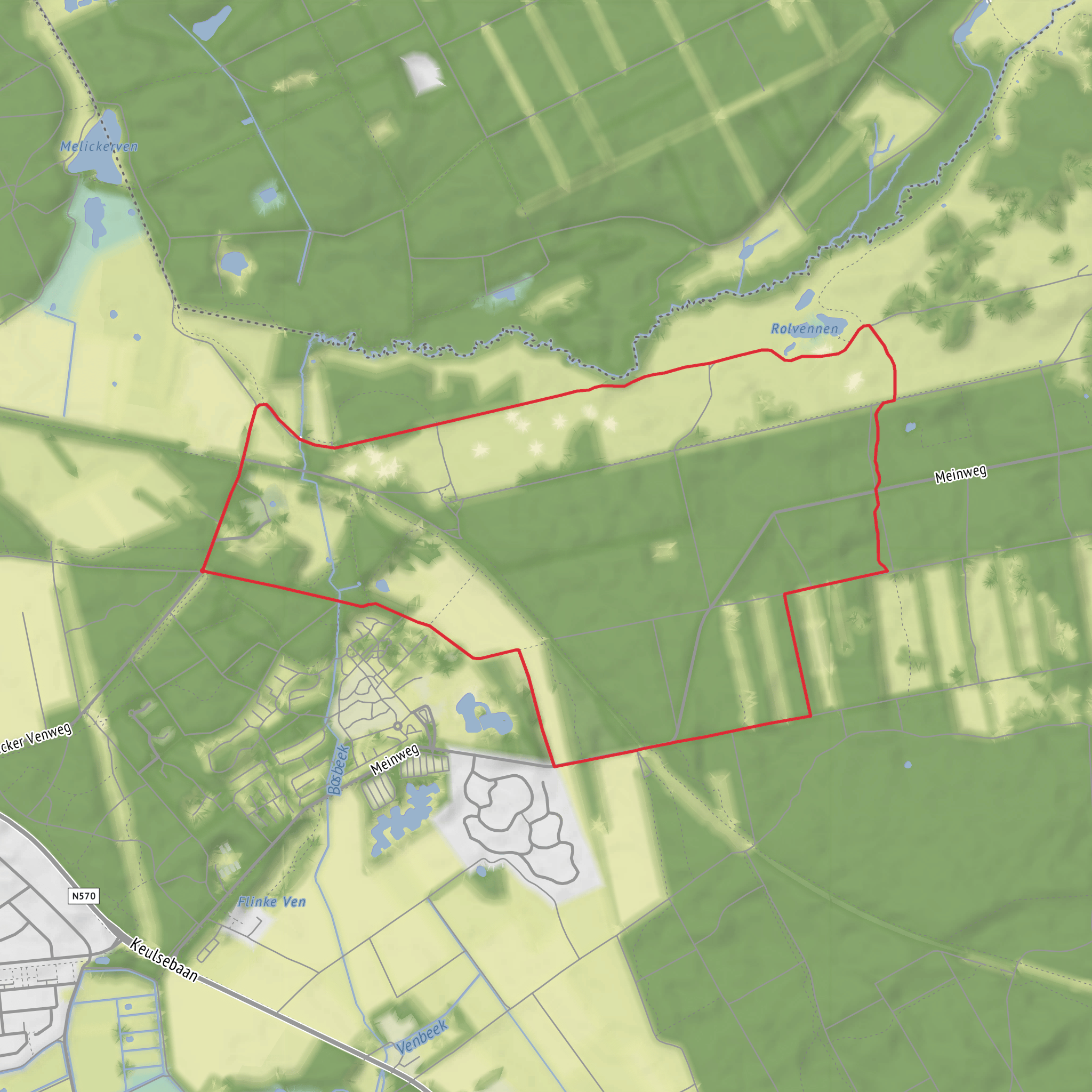 Nationaalpark de meinweg - Ijzeren Rijn mobile static map