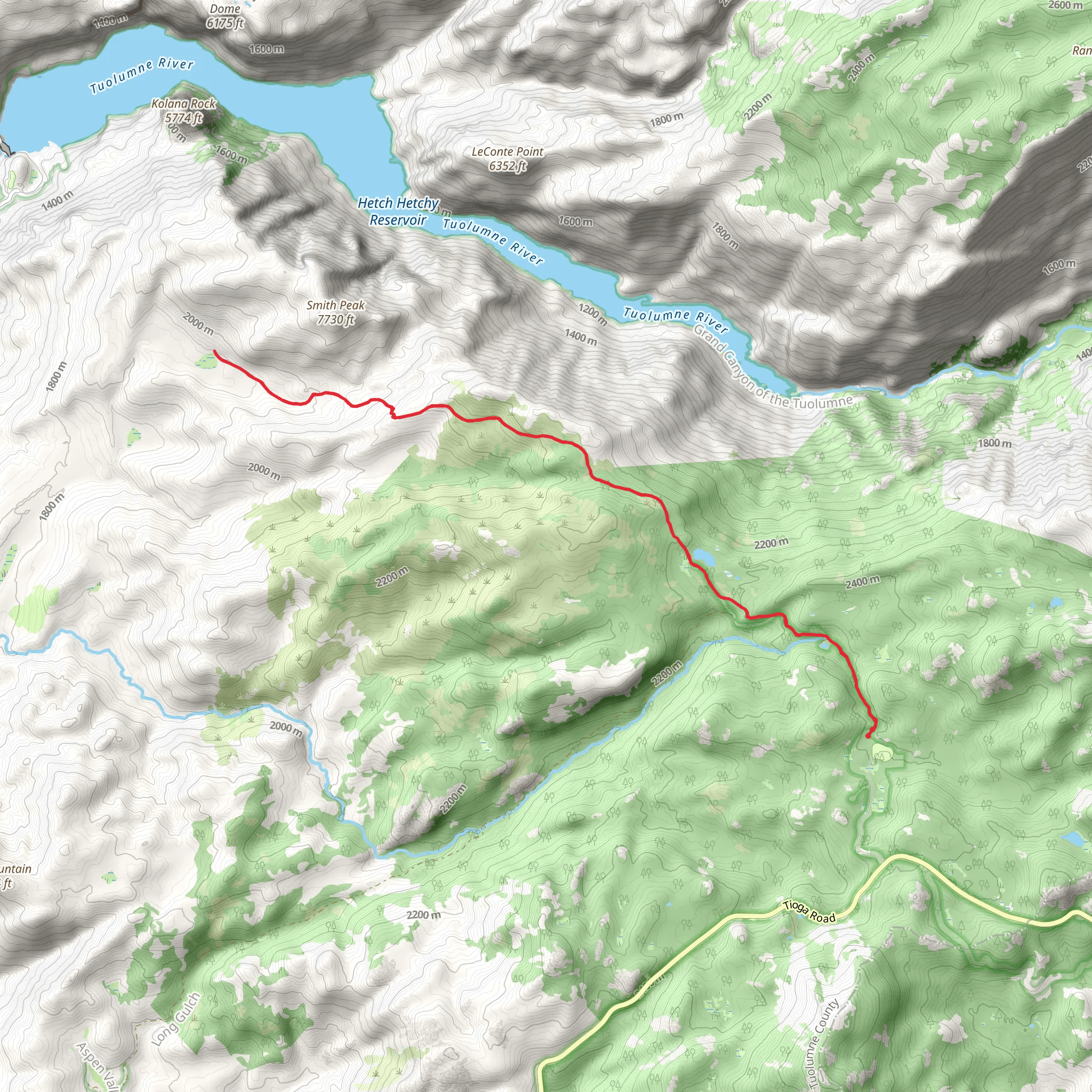 Harden Lake and Smith Meadows mobile static map