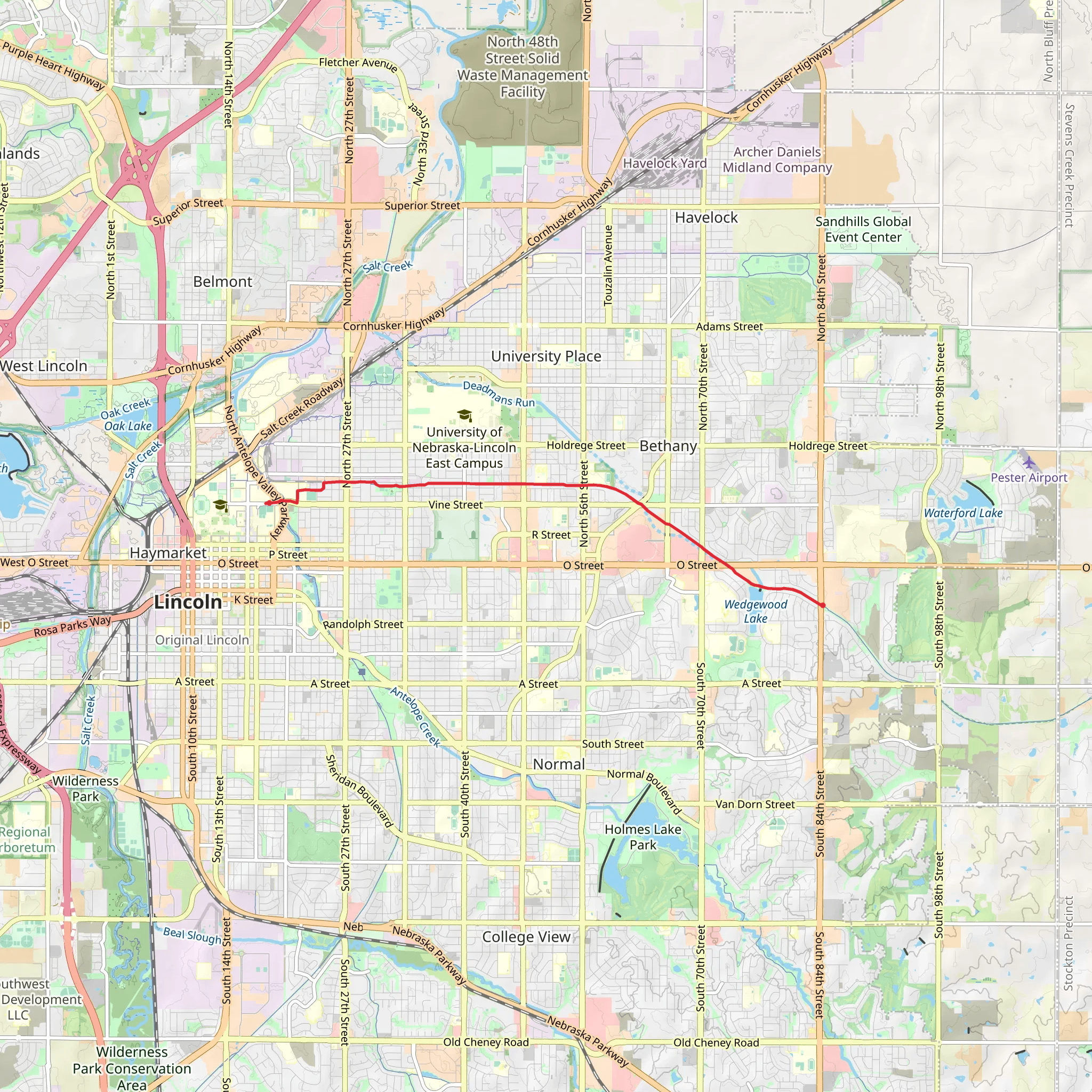 Mo Pac Trail mobile static map