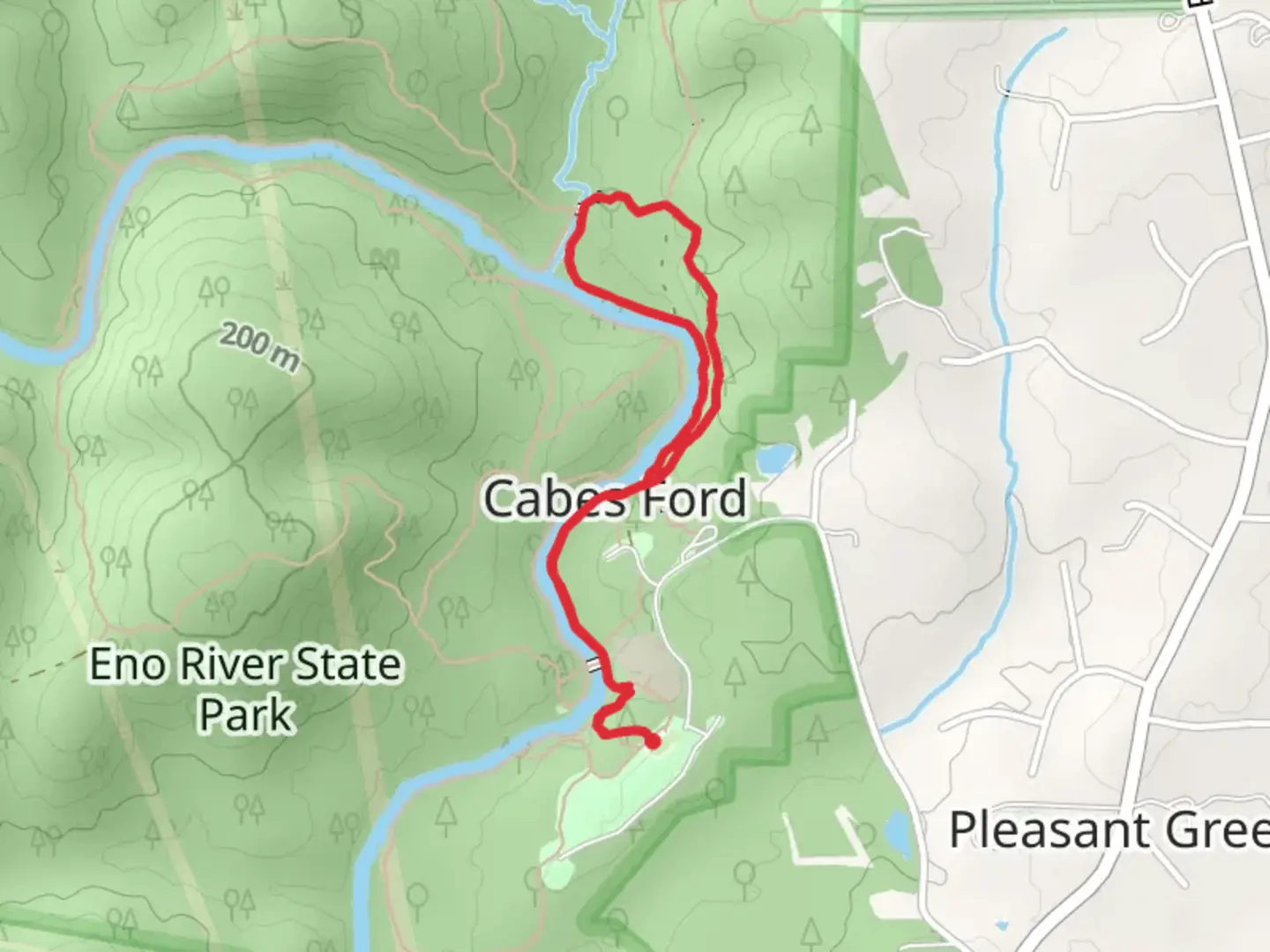 An image depicting the trail Cox Mountain Trail and Buckquarter Creek Loop Trail and its surrounding area.