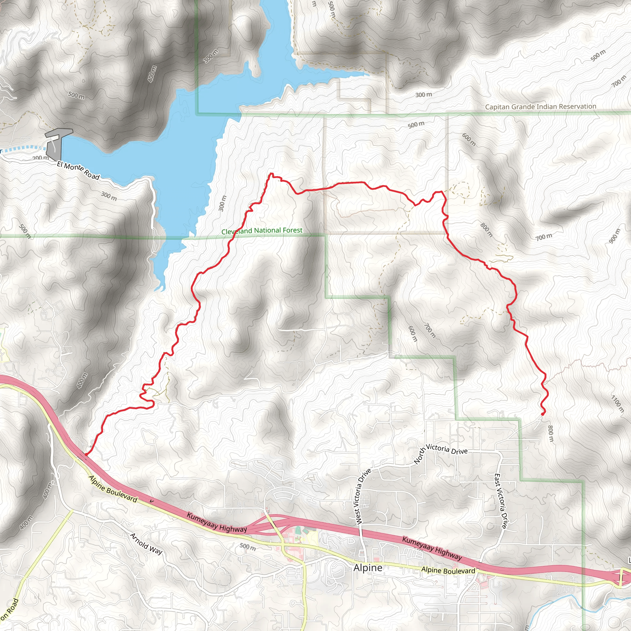 Anderson Road and Trail mobile static map