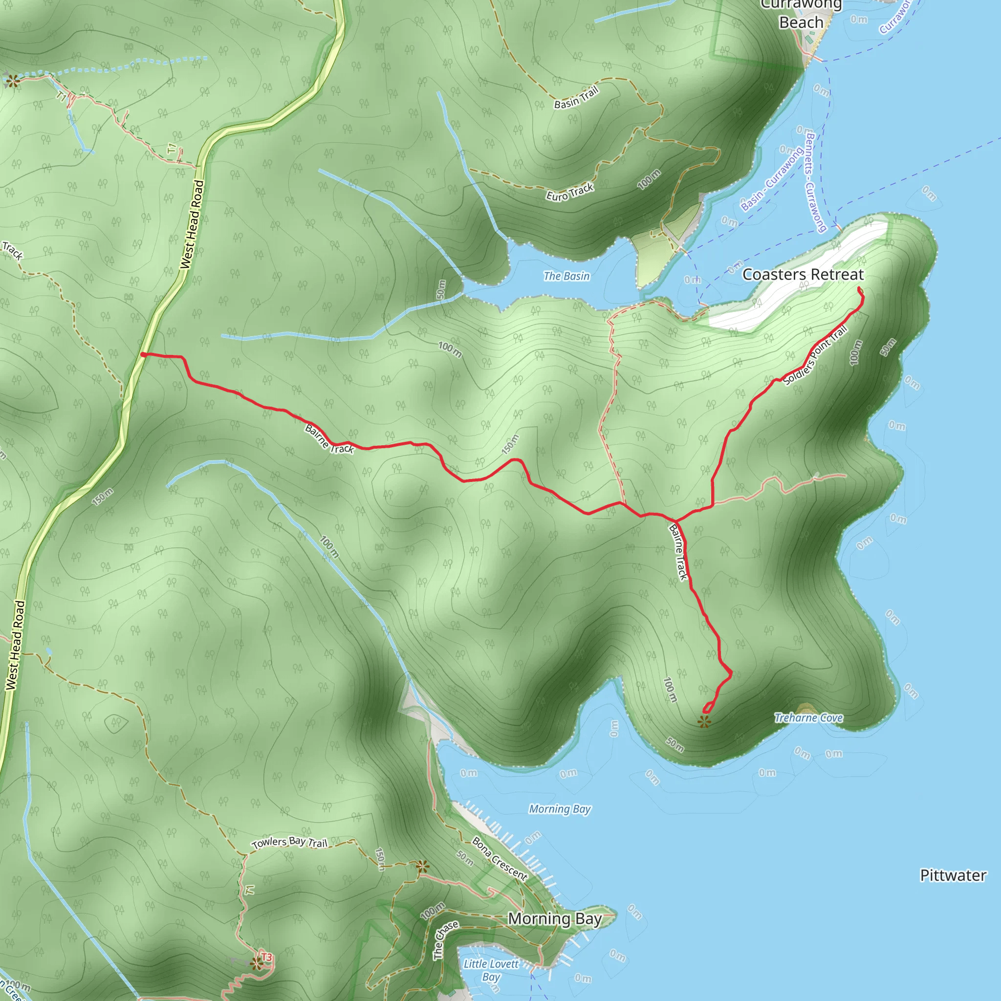 Bairne Track mobile static map