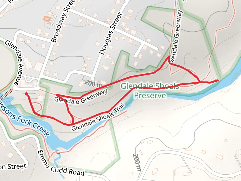 Glendale Shoals and Greenway Loop