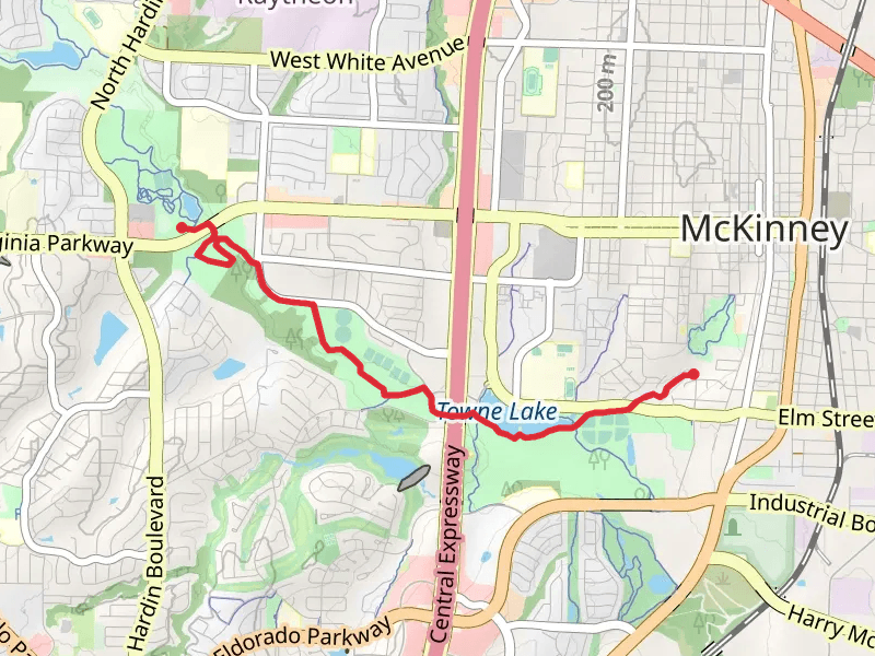 Wilson Creek Trail and Towne Lake