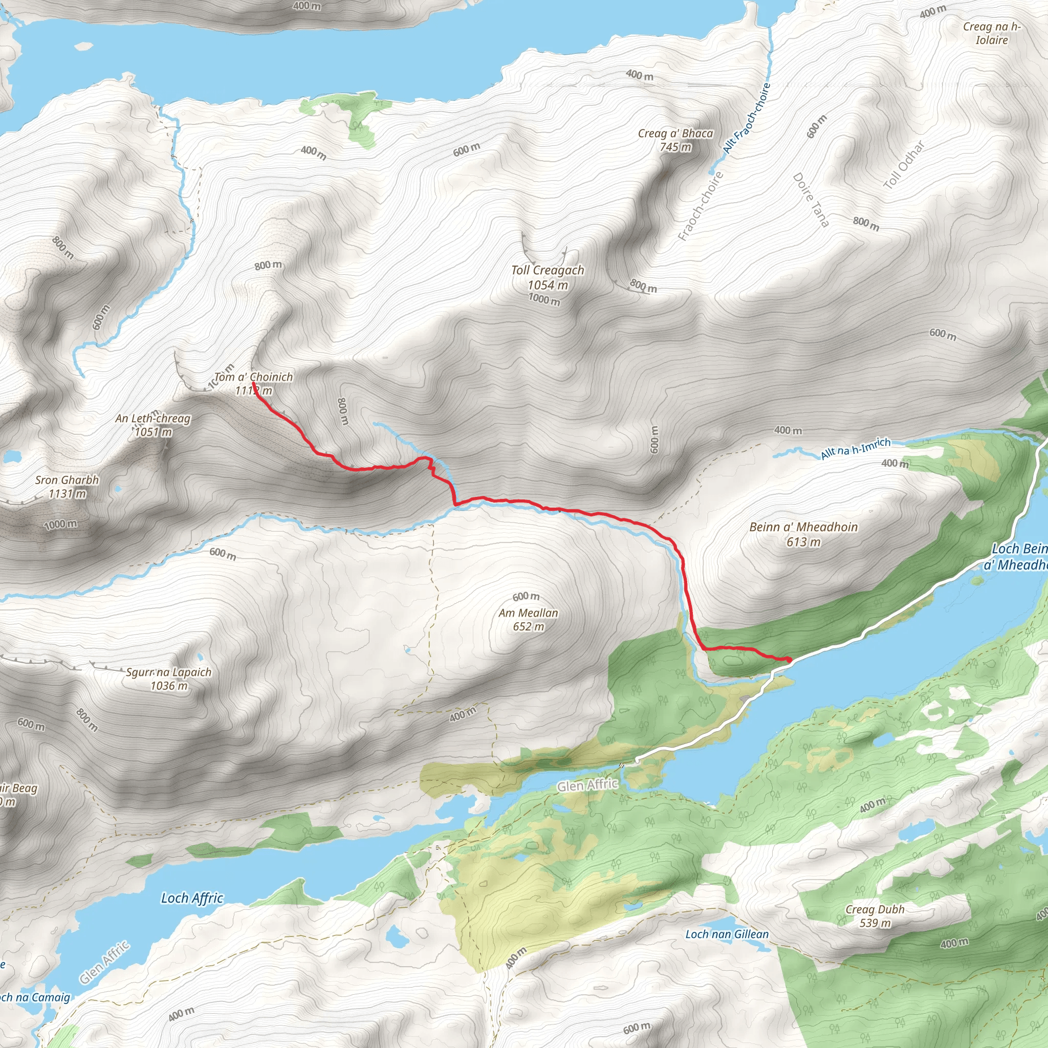 Tom a' Chòinich mobile static map