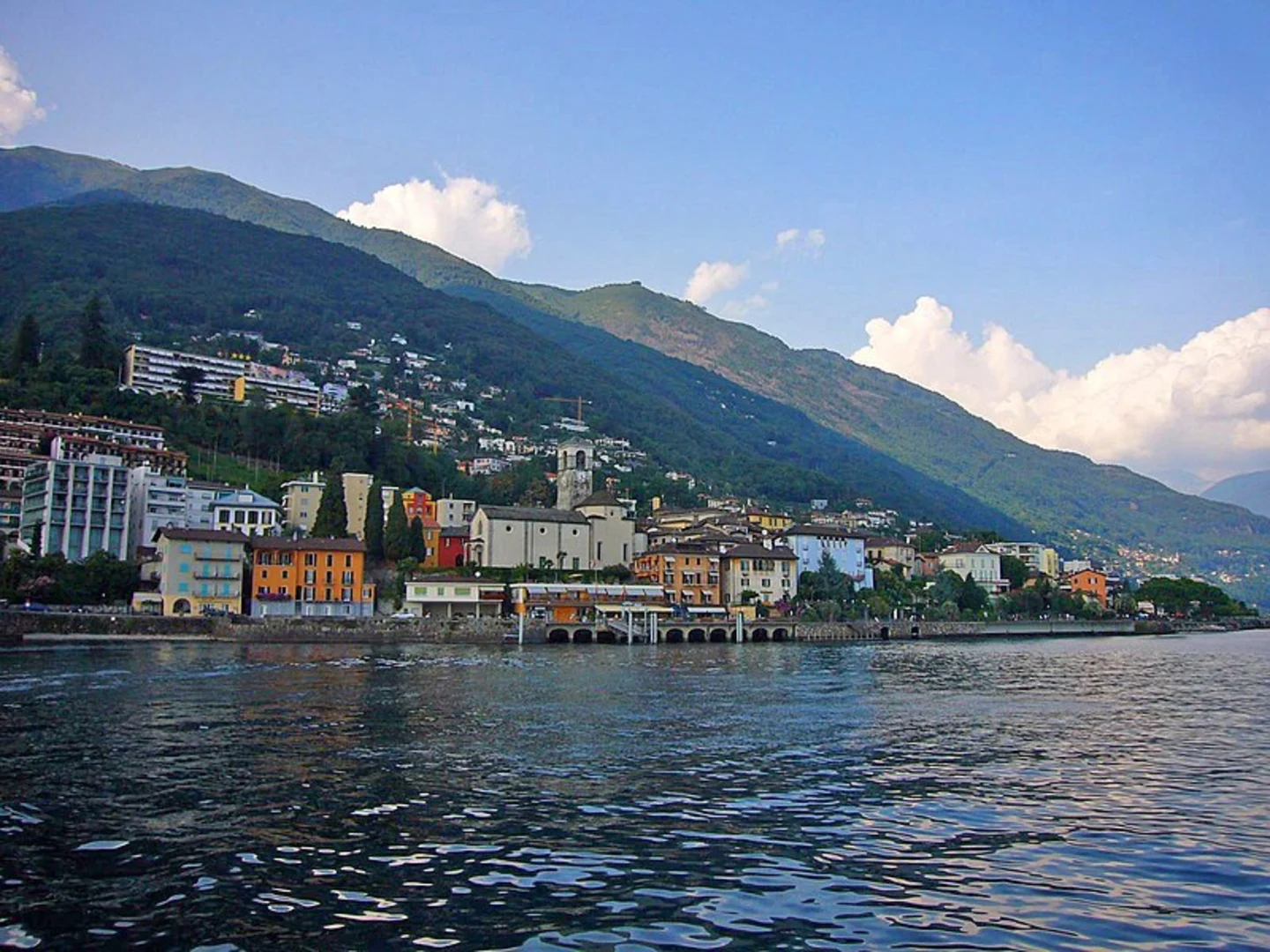 An image depicting the trail Brissago - Isole di Brissago - Ascona and its surrounding area.