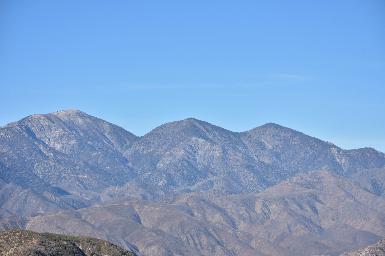 An image depicting the trail Mount Baldy to Acorn Drive via Bear Canyon Trail and its surrounding area.