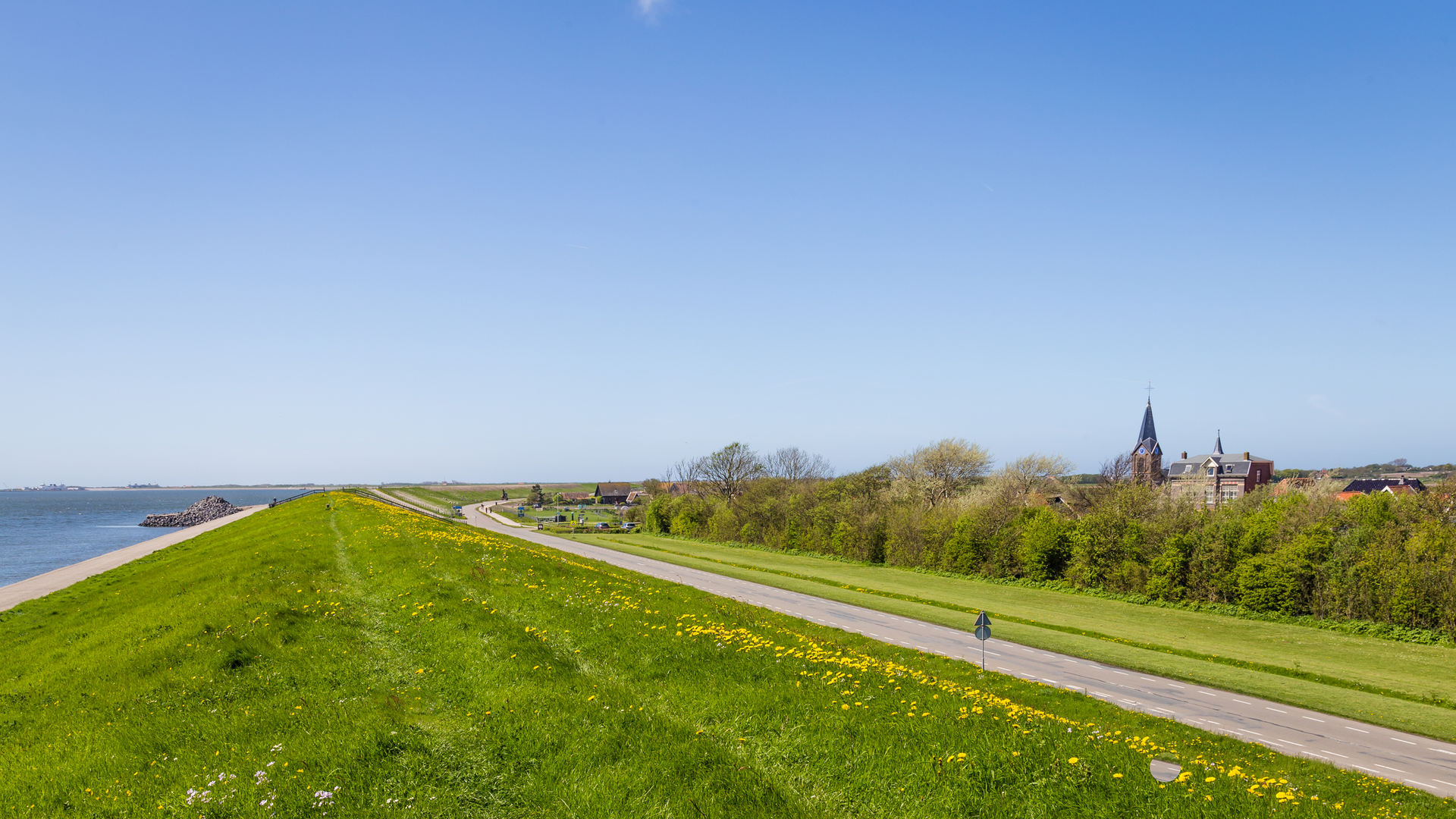 An image depicting the trail Werkhaven via Hollandseweg and Waddenwandelen - Texel and its surrounding area.