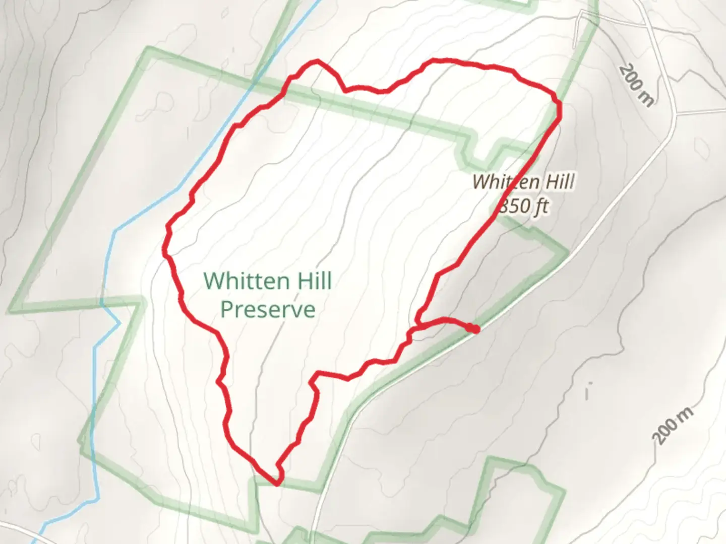 An image depicting the trail Whitten Hill Loop Trail and its surrounding area.