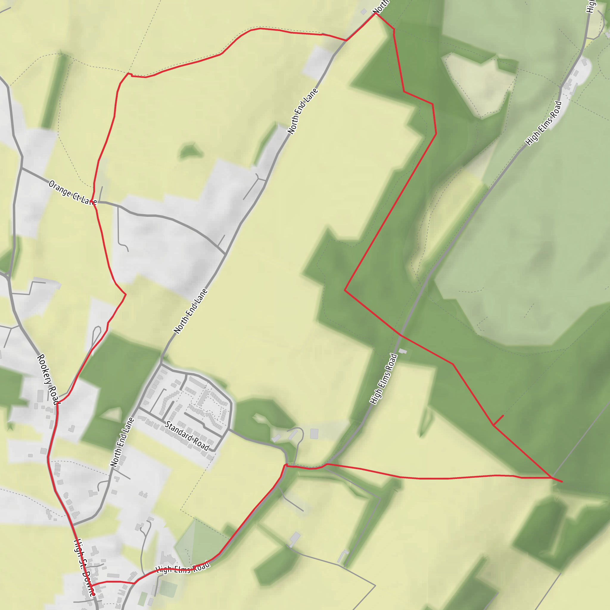 Kent - Downe North East Loop mobile static map
