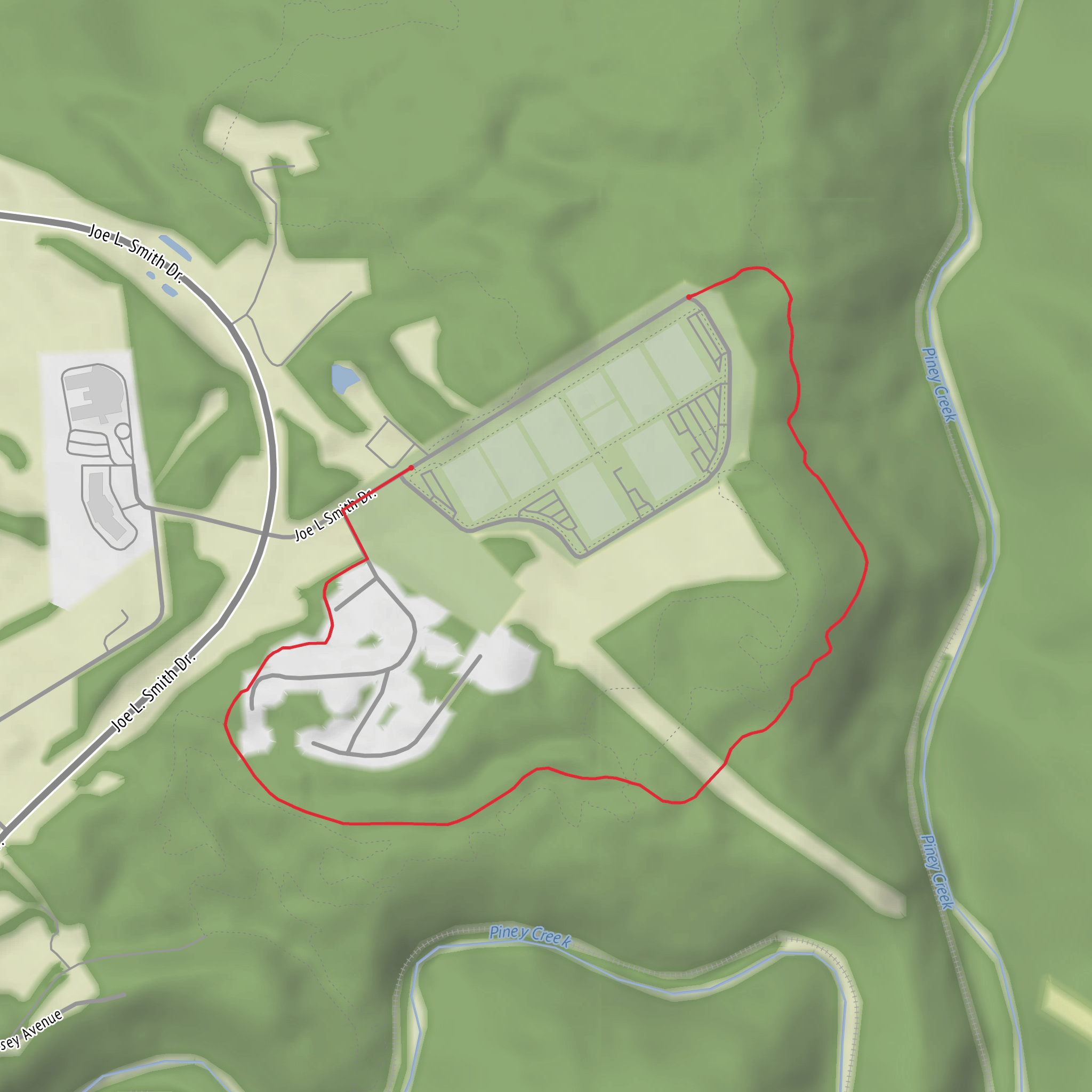 Grey Flats Trail mobile static map