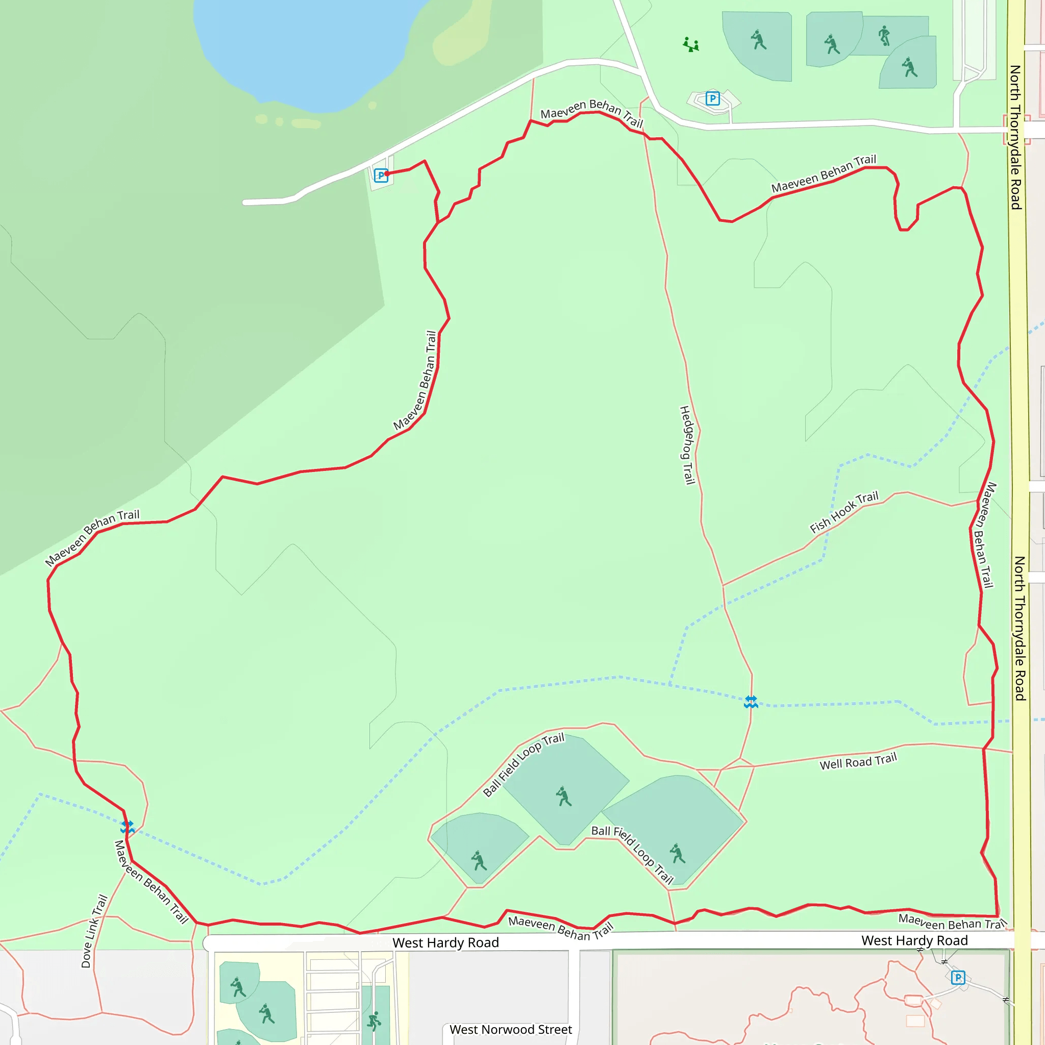 Maeveen Behan Loop Trail mobile static map