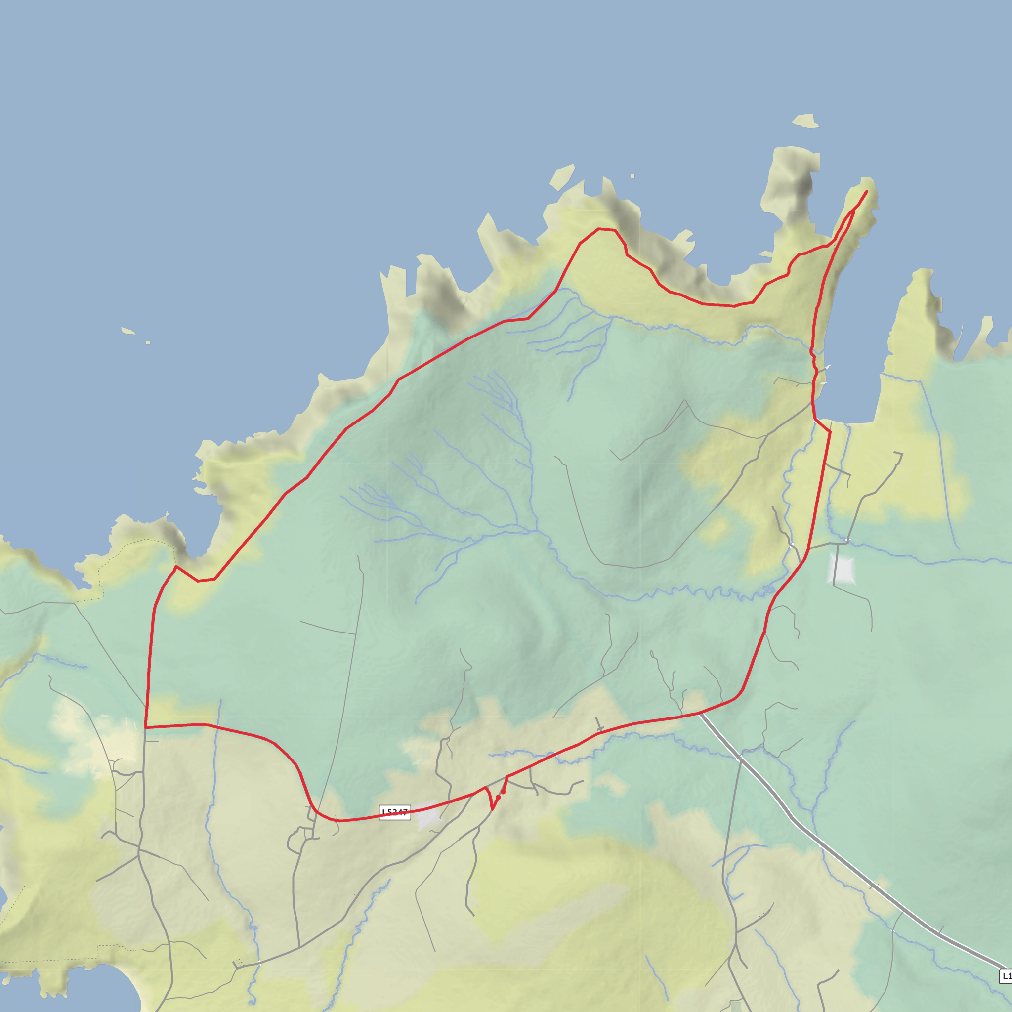 Benwee Head Loop Walk mobile static map