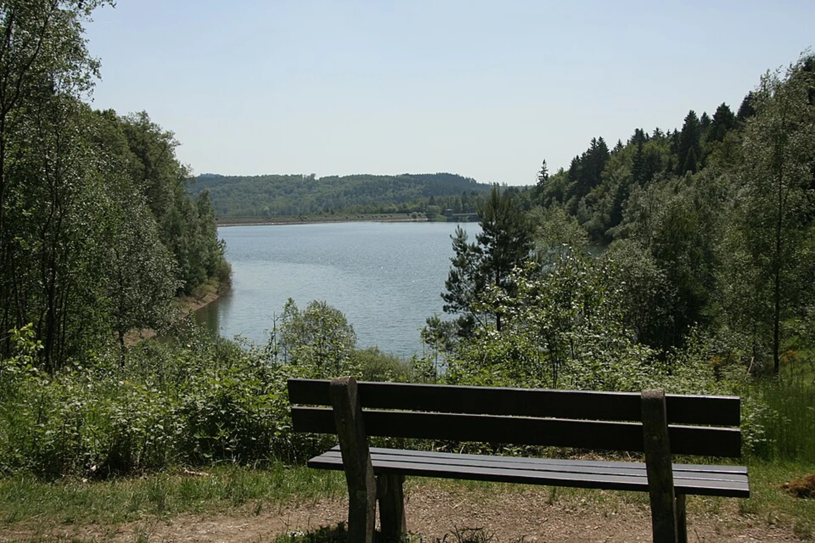 An image depicting the trail Breitenbachtalsperre Loop and its surrounding area.