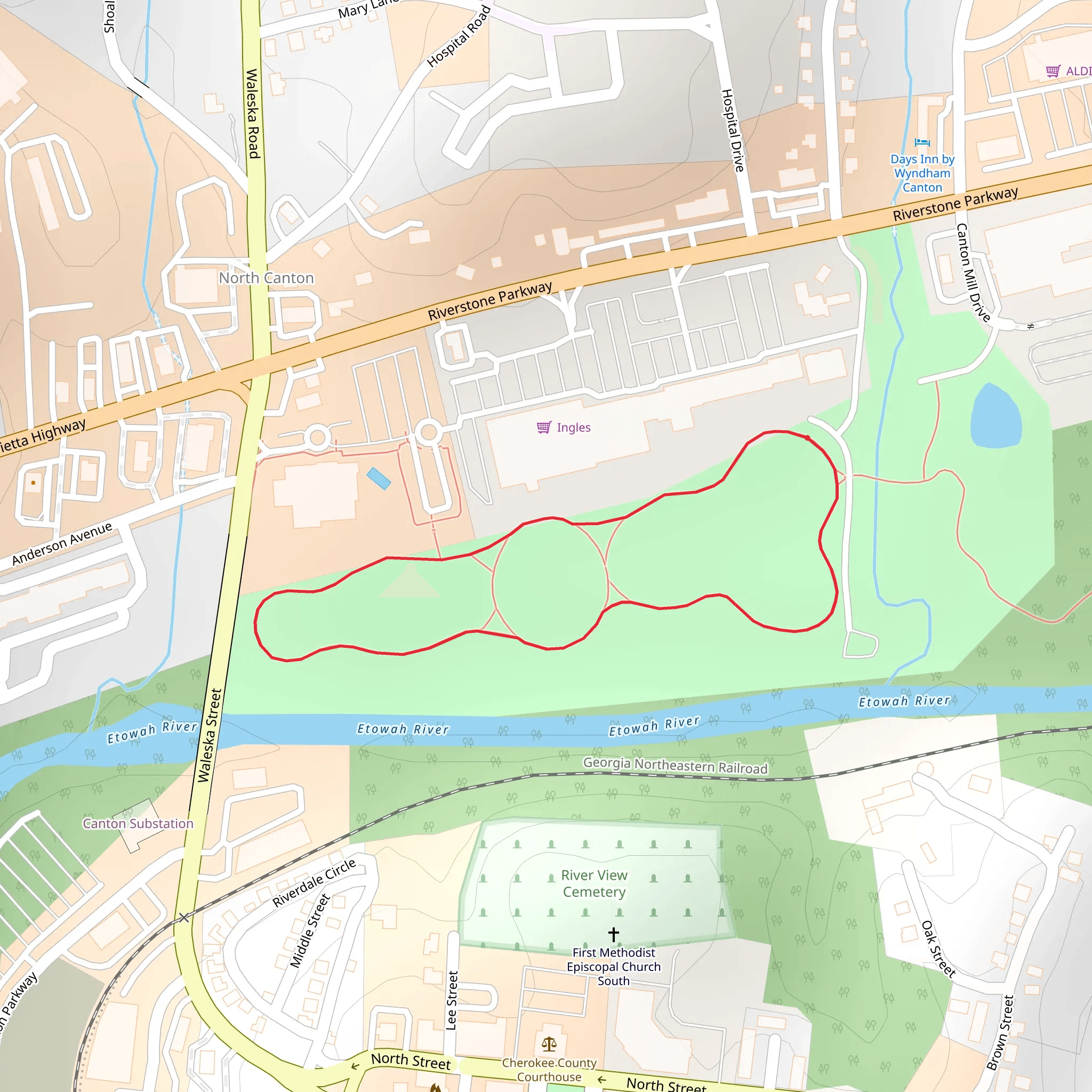 Heritage Park Loop mobile static map