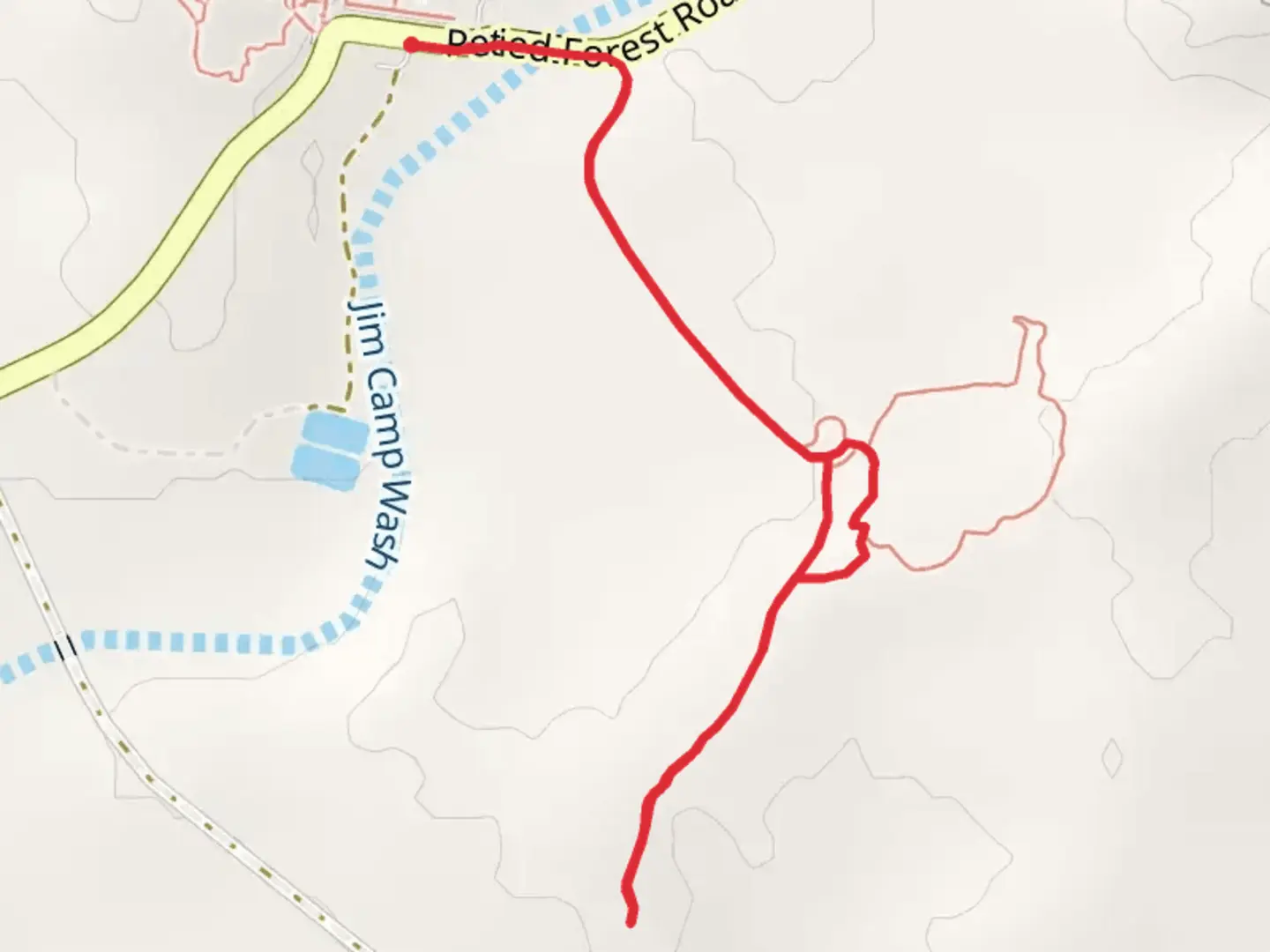 An image depicting the trail Long Logs Trail and its surrounding area.