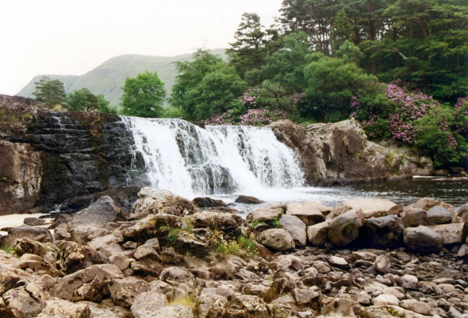 An image depicting the trail Ben Gorm and Ben Creggan Loop from Aasleagh and its surrounding area.