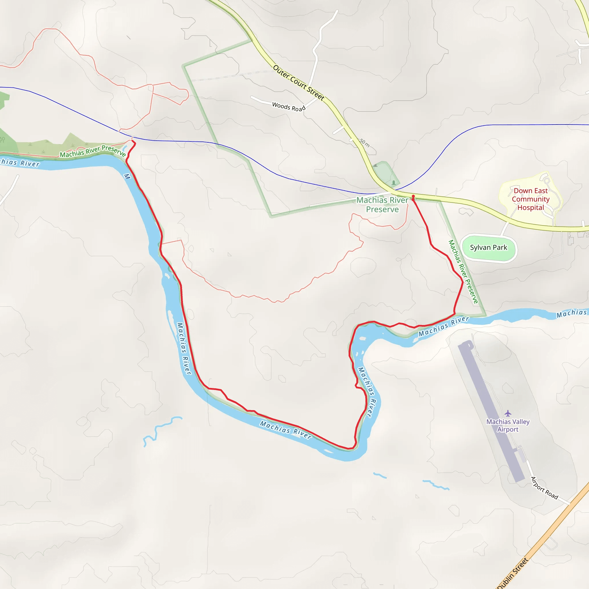 Heritage Trail from Machias mobile static map