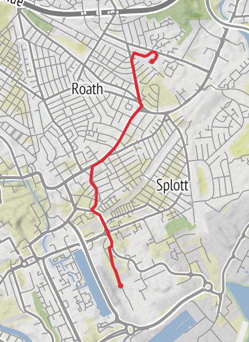 Cardiff Cycling mobile static map