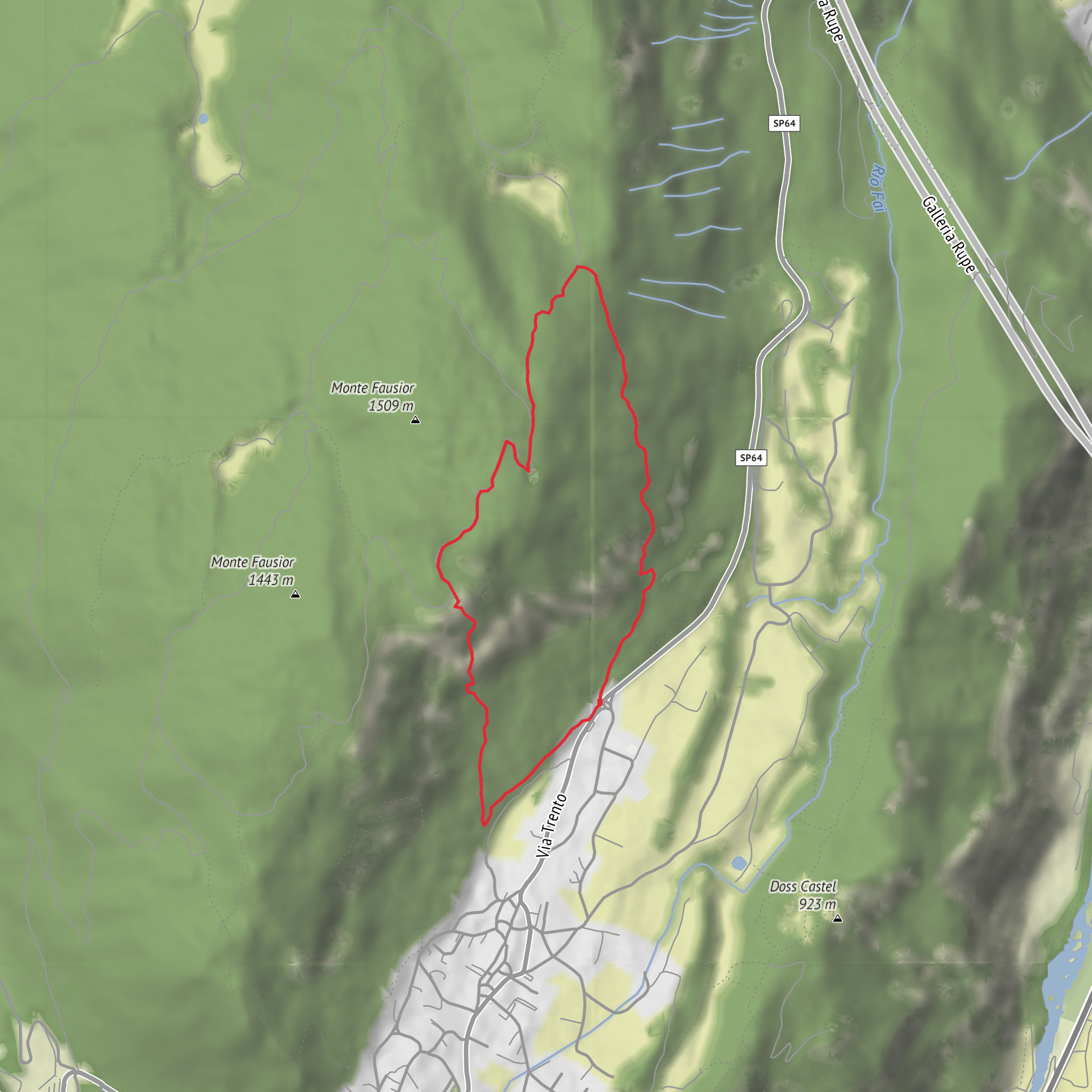 Ferrata Croce di Fai mobile static map