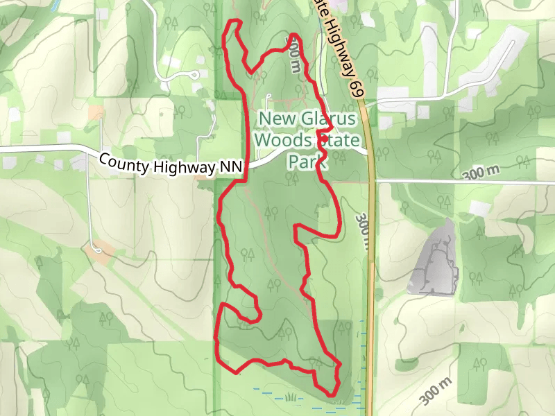 New Glarus Woods State Park Loop