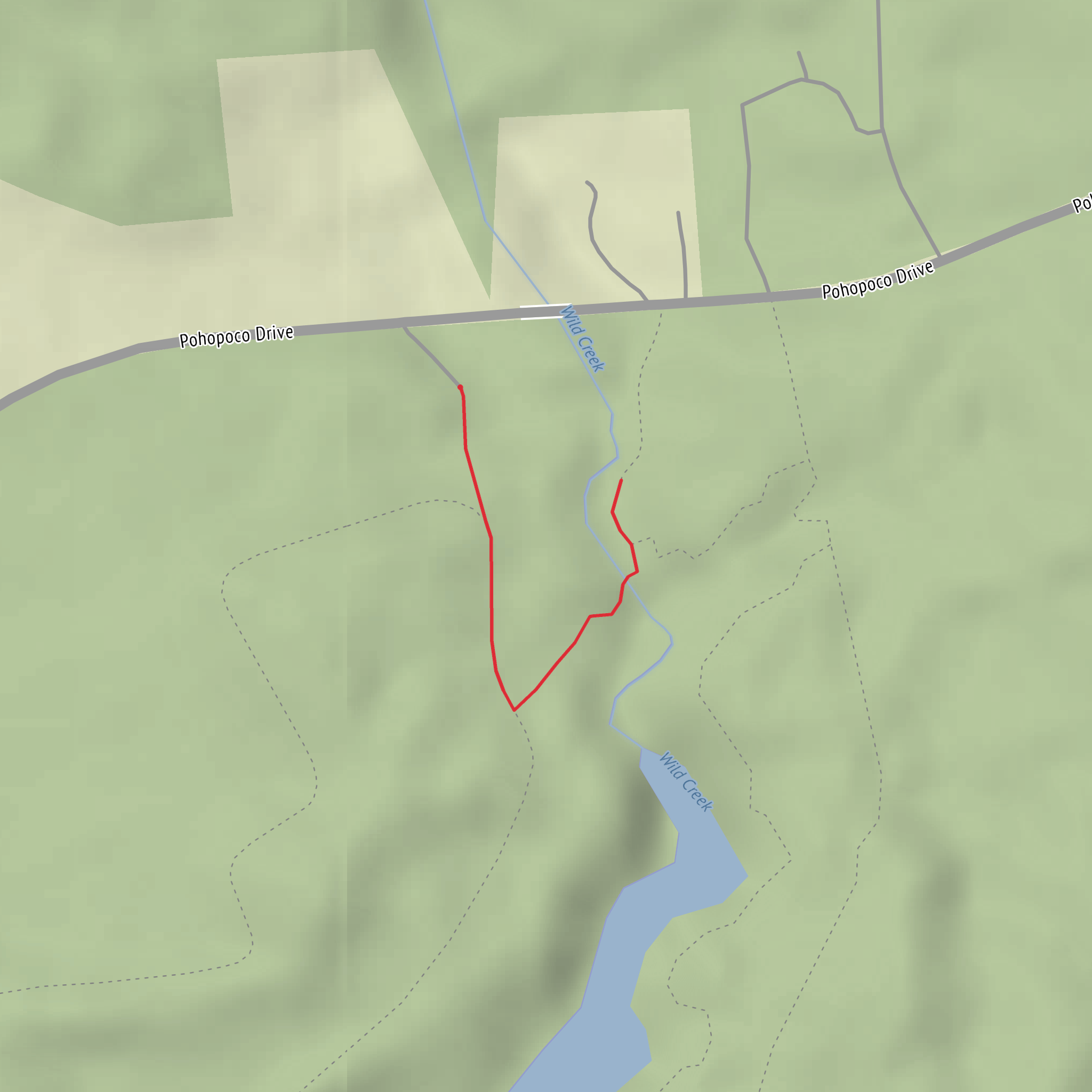 Wild Creek Falls mobile static map