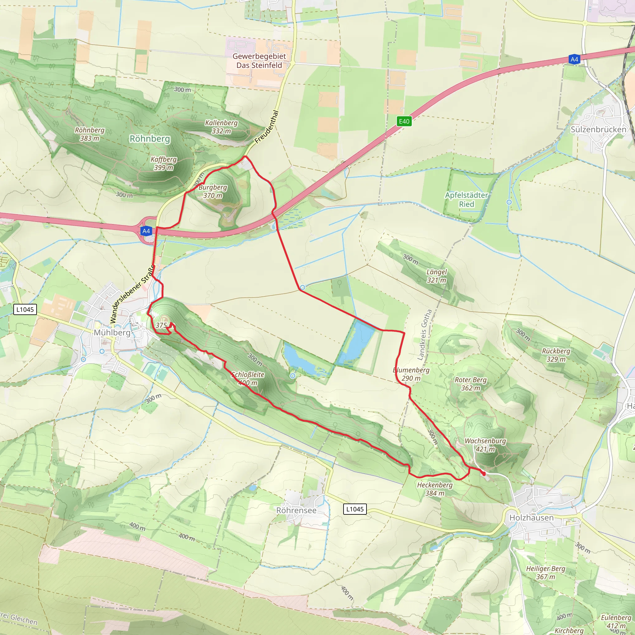 Gustav-Freytag Weg and Graf-Gleichen Weg mobile static map