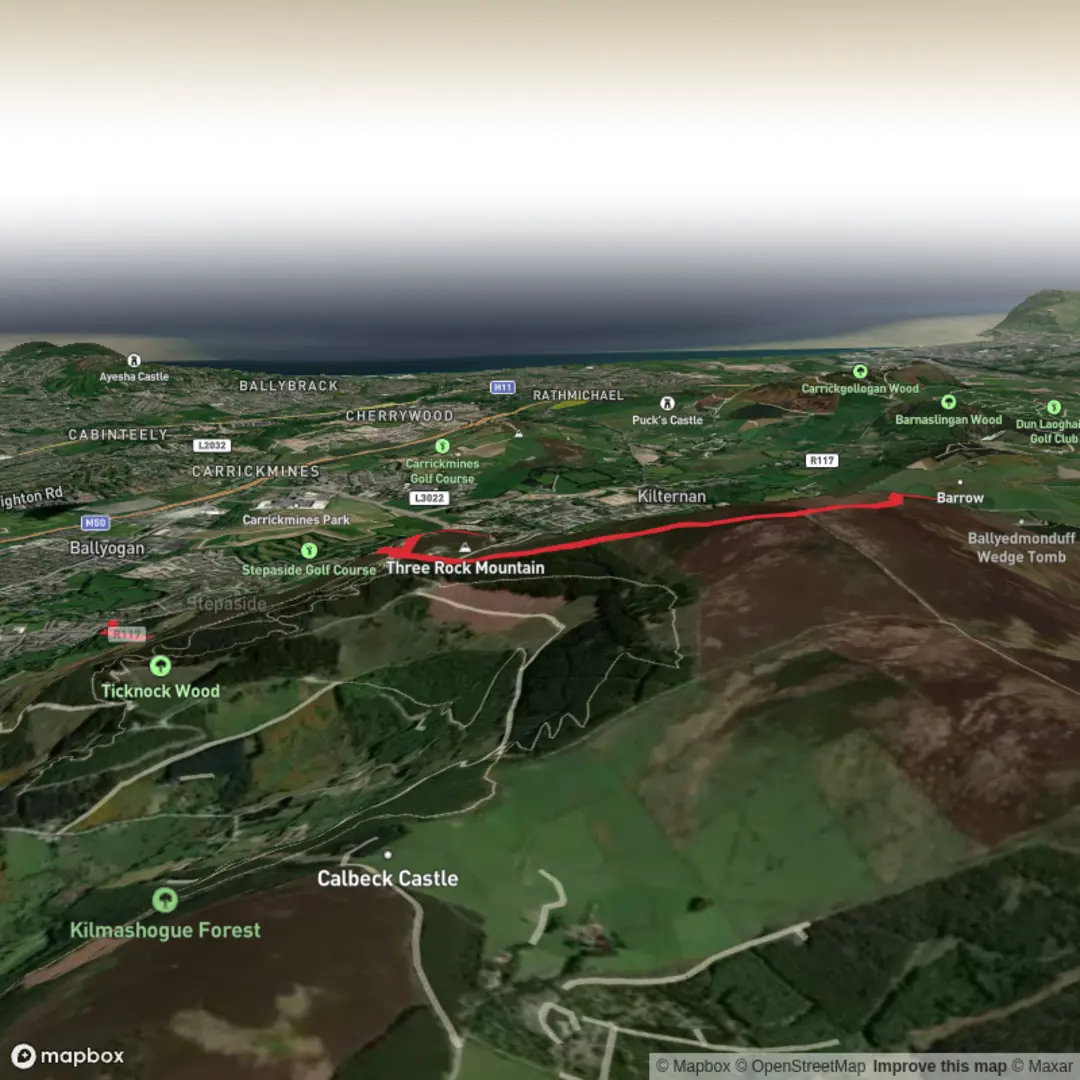 An image depicting the trail Ticknock - Public Transport and its surrounding area.