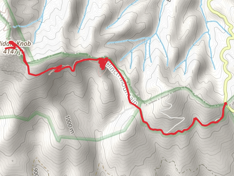 Middle Knob via Brumley Mountain Trail