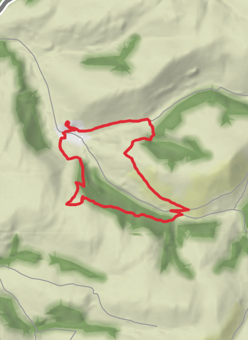 Powys Hiking mobile static map