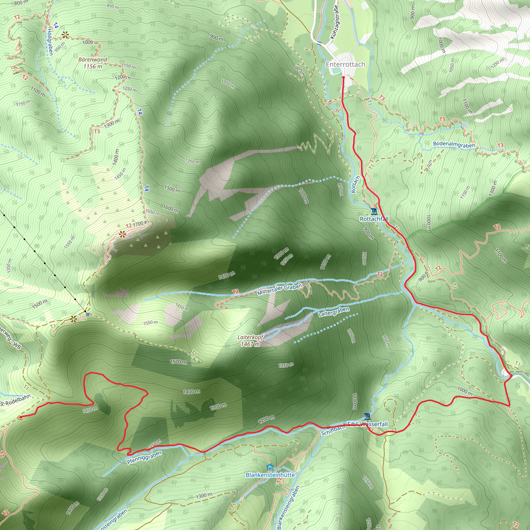 Altes Wallberghaus Walk mobile static map