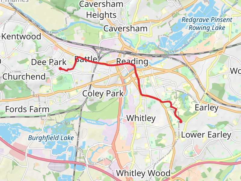 Reading West to Earley Walk