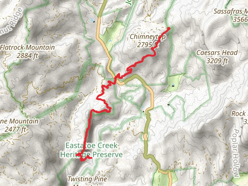 Eastatoe Creek via Foothills Trail