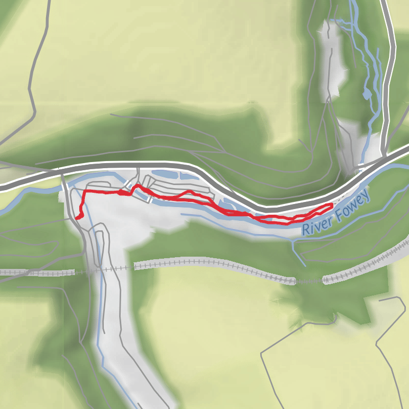 A map preview of the recording Cornwall Walking.