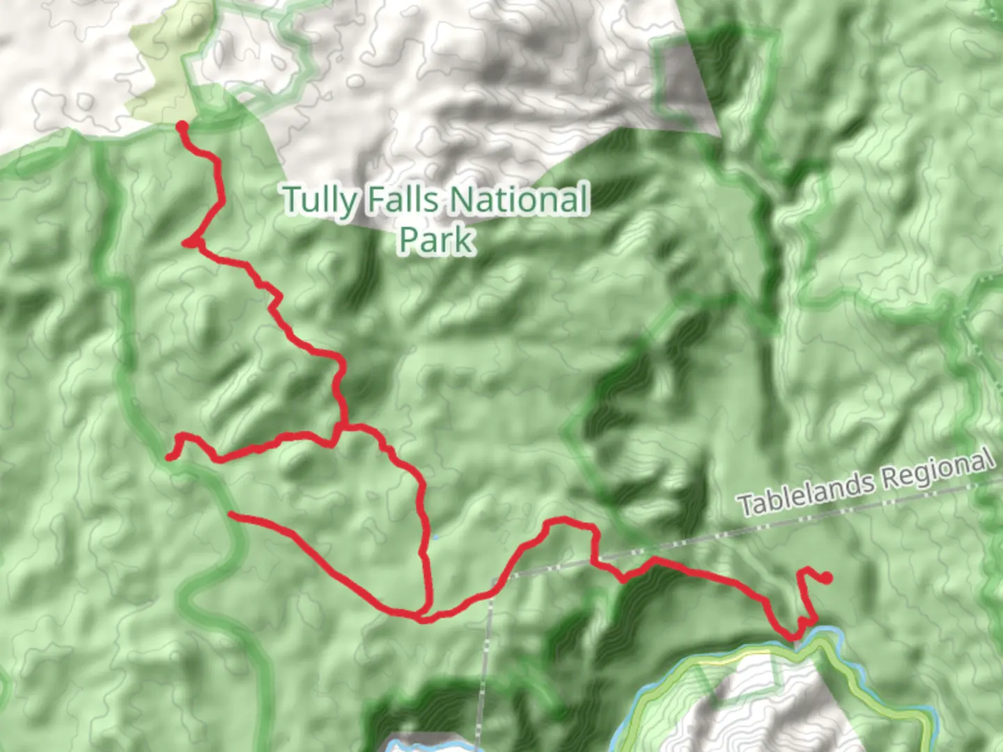 An image depicting the trail Koolmoon Creek Track and its surrounding area.