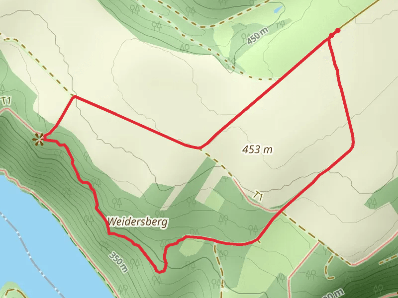 Weidersberg via Hohenwarte-Stausee
