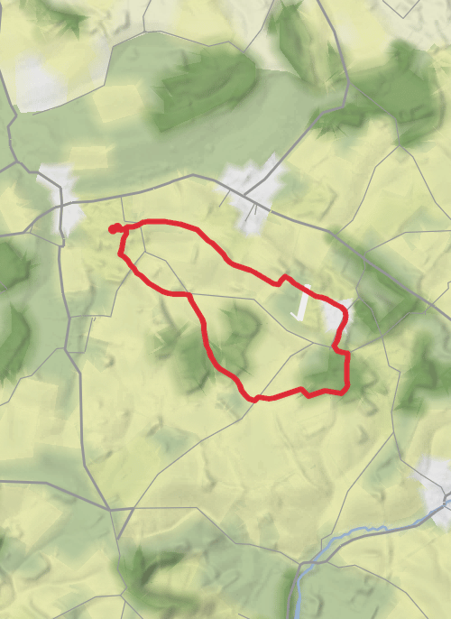 Hike from Hinton Ampner mobile static map