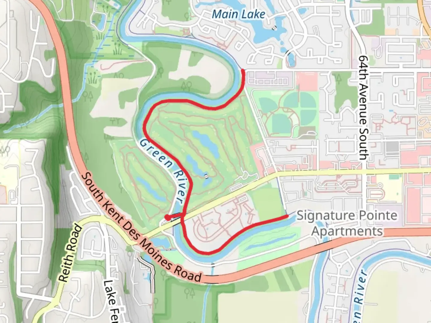 An image depicting the trail Green River Trail - Frager Road South and its surrounding area.