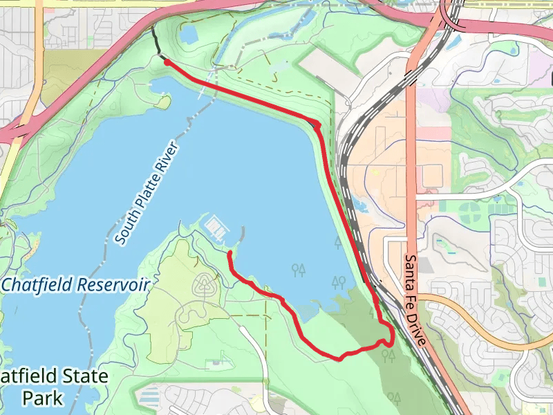 Plum Creek via Chatfield Internal Trail