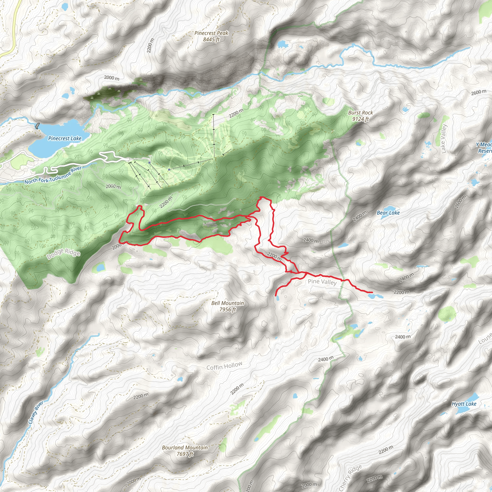 Grouse Lake via Aspen Meadow and Bell Meadow Trail Loop mobile static map