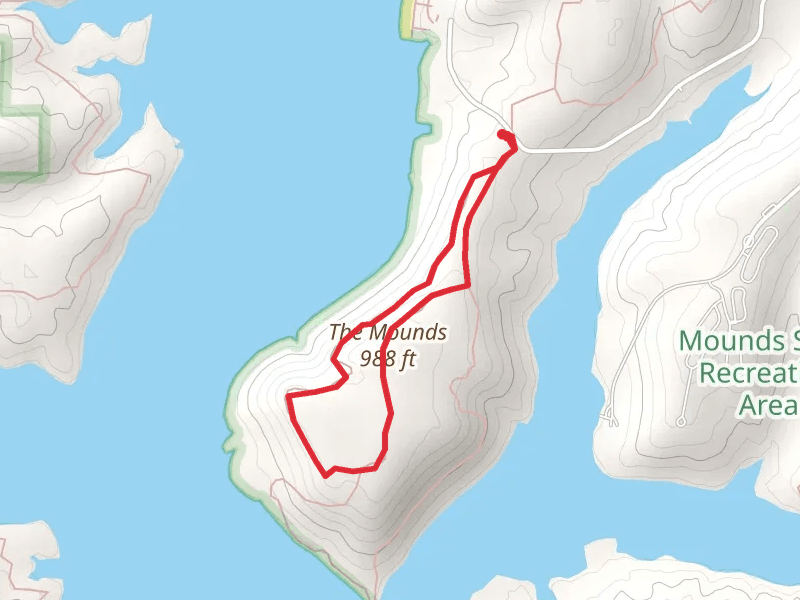 The Mounds Loop via Glidwell Trail