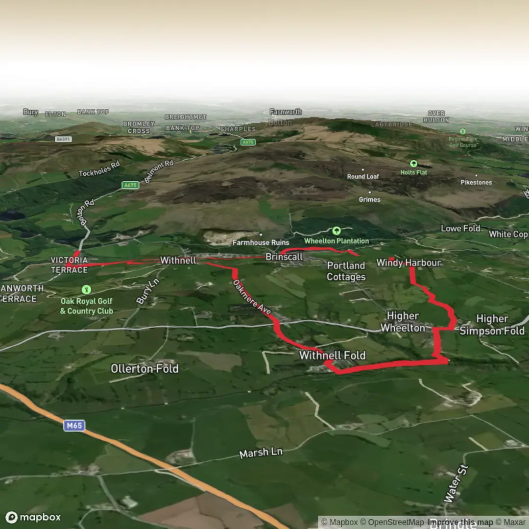 An image depicting the trail Abbey Village, Brinscall and Higher Wheelton Loop and its surrounding area.