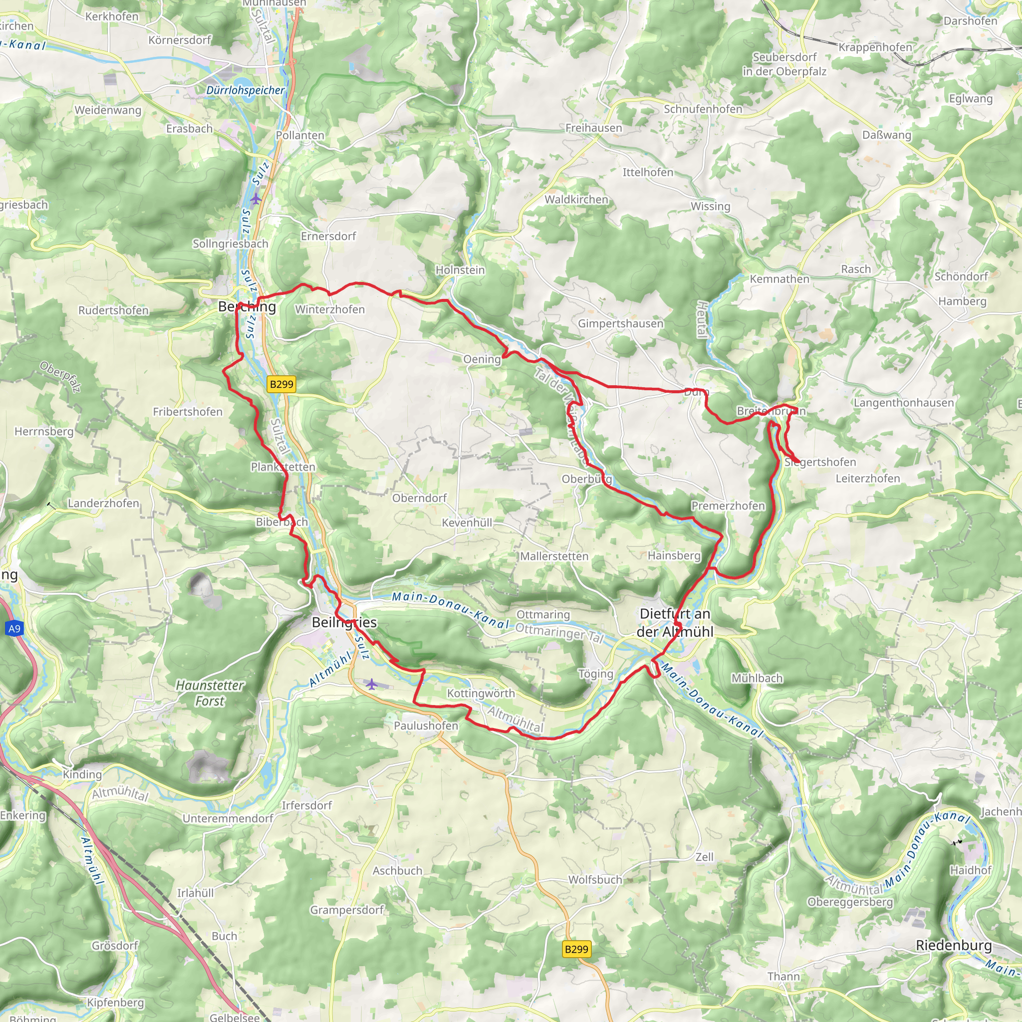 Jura2000-Tour mobile static map