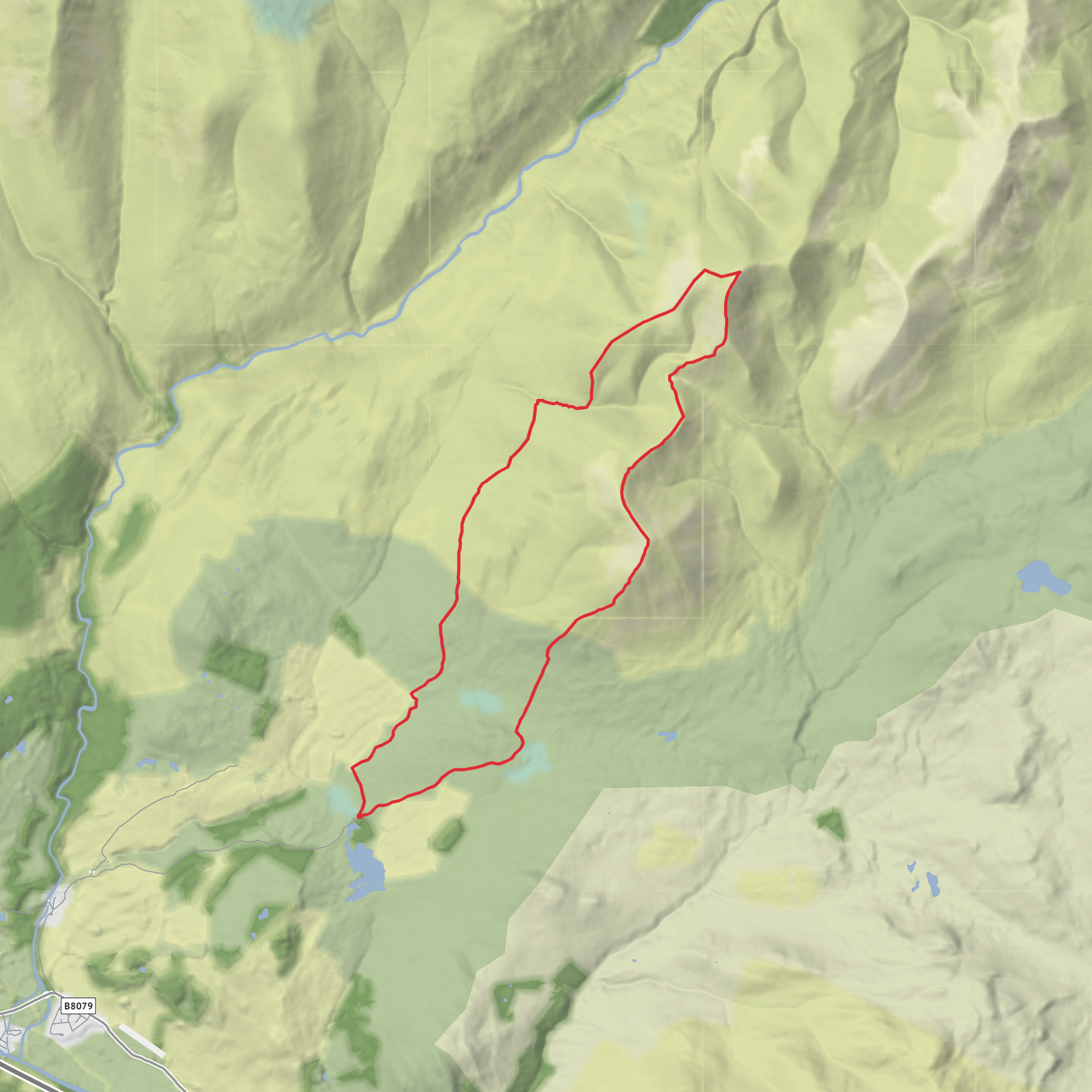 Carn Liath, Beinn Mhaol and Braigh Coire Chruinn-bhalgain Loop mobile static map