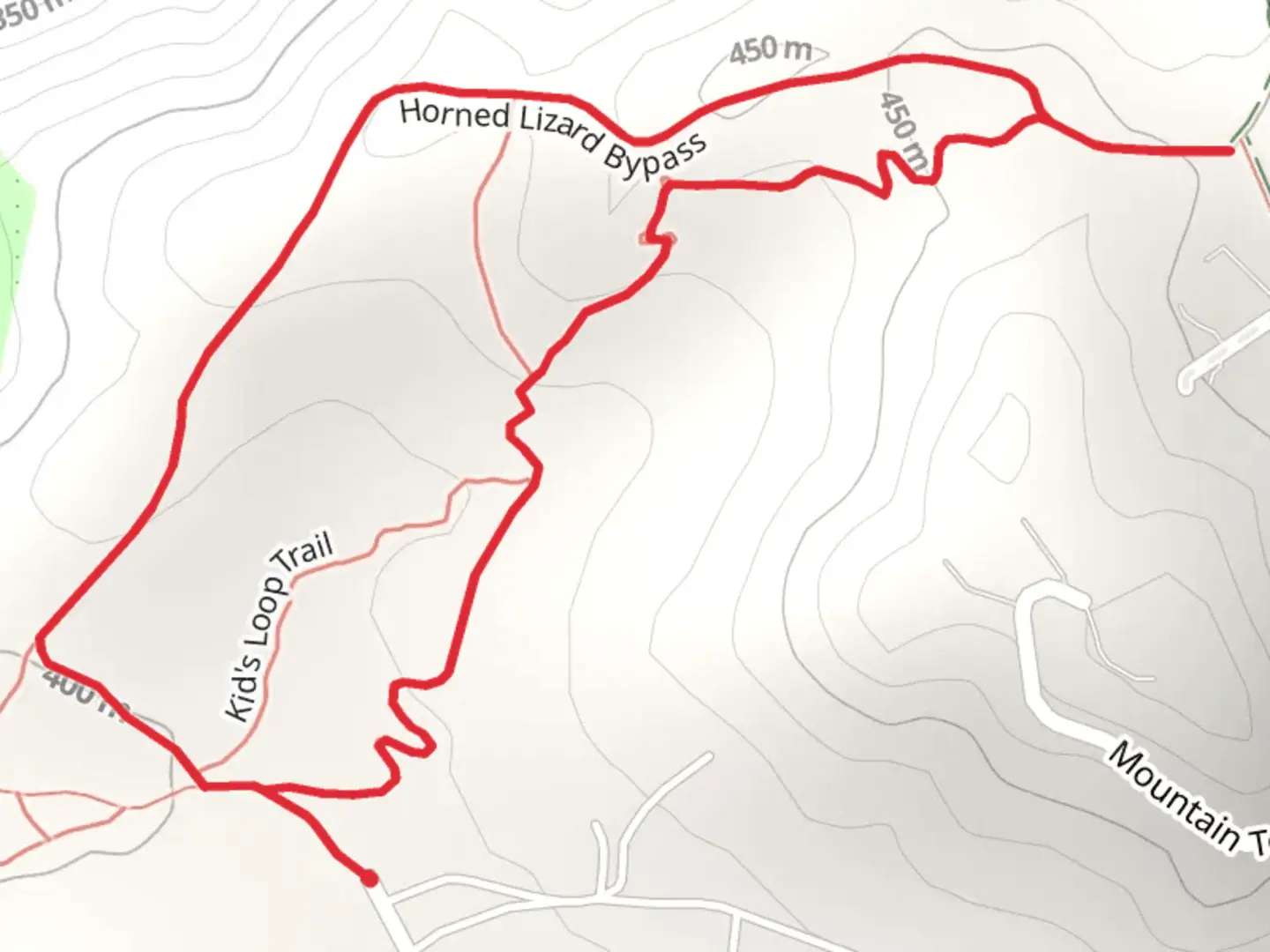 An image depicting the trail Horsemill Road Loop - North and its surrounding area.