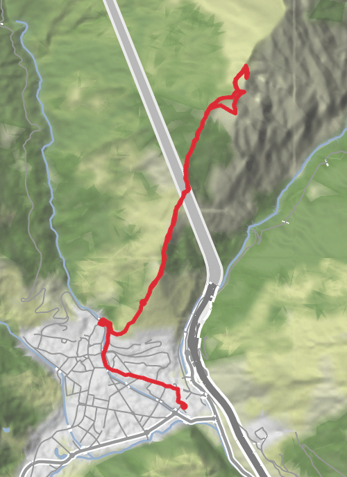 Hike on Hike from Bardonecchia Punta Melmise mobile static map