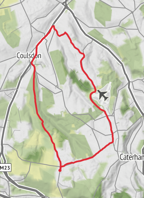 Hike from Caterham mobile static map