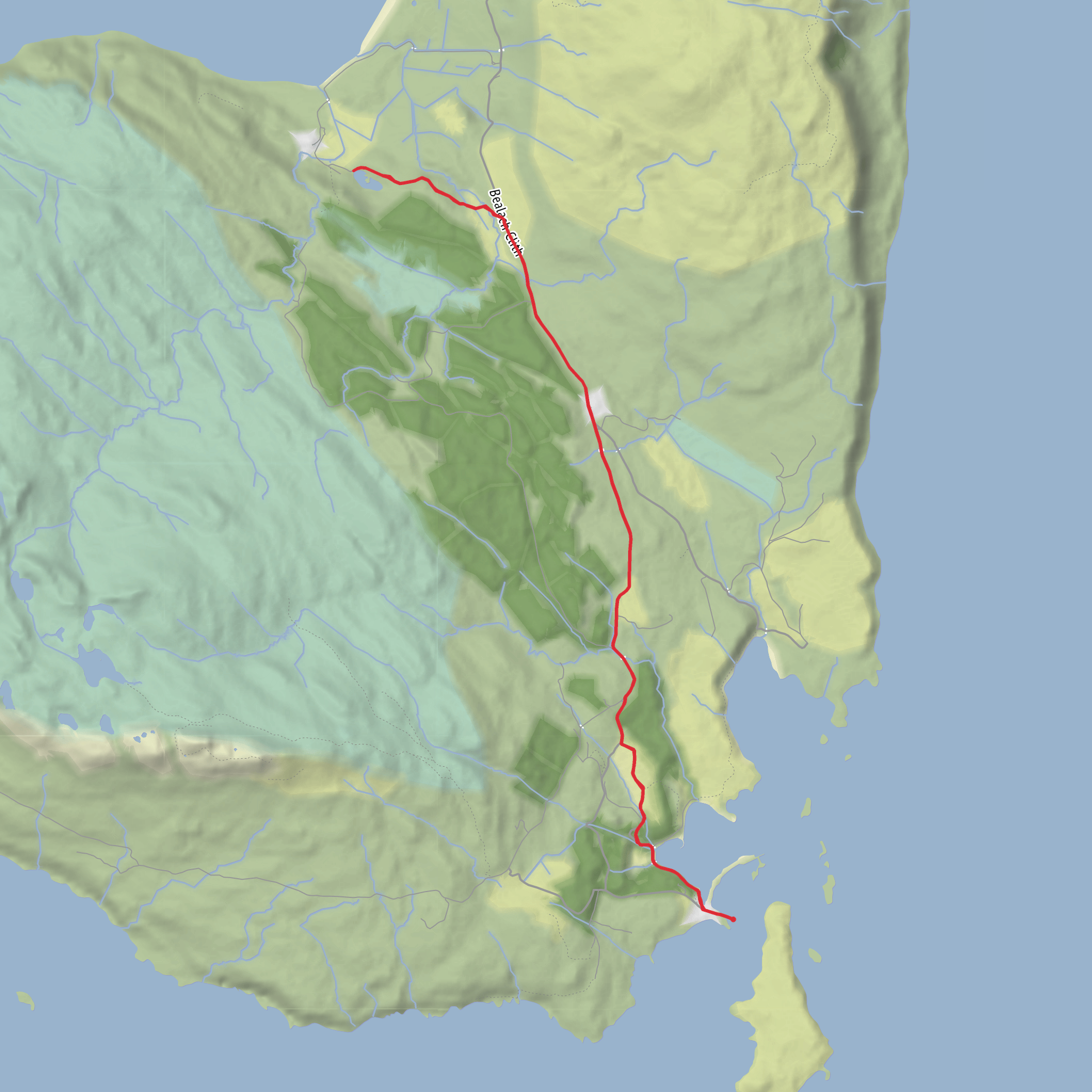Lochan an Fhiantaiche mobile static map