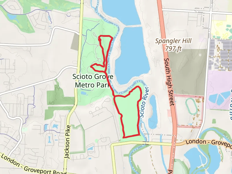 Scioto River - Scioto Grove Metro Park Loop