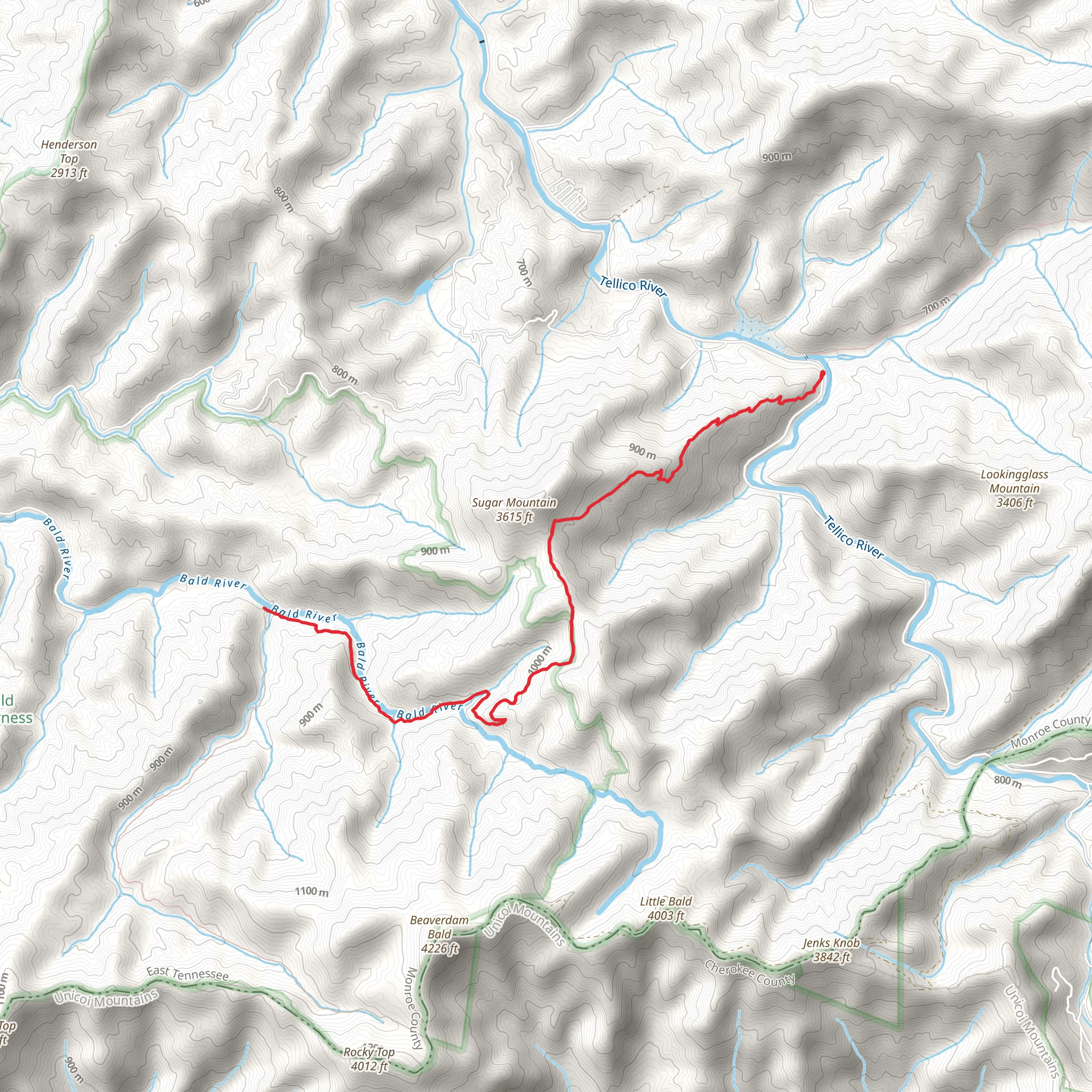 Benton MacKaye Trail - River Road mobile static map